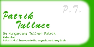 patrik tullner business card